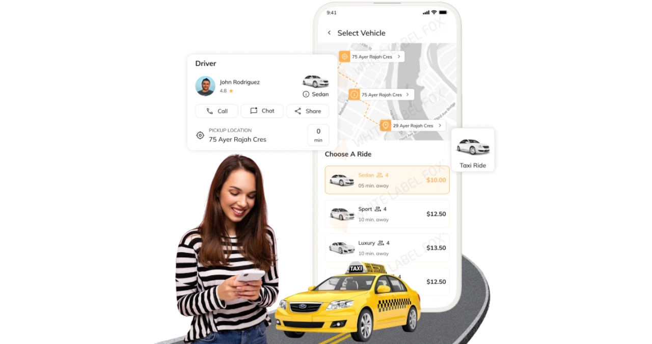 Fox Taxi App Development for Easy and Scalable Ride Services