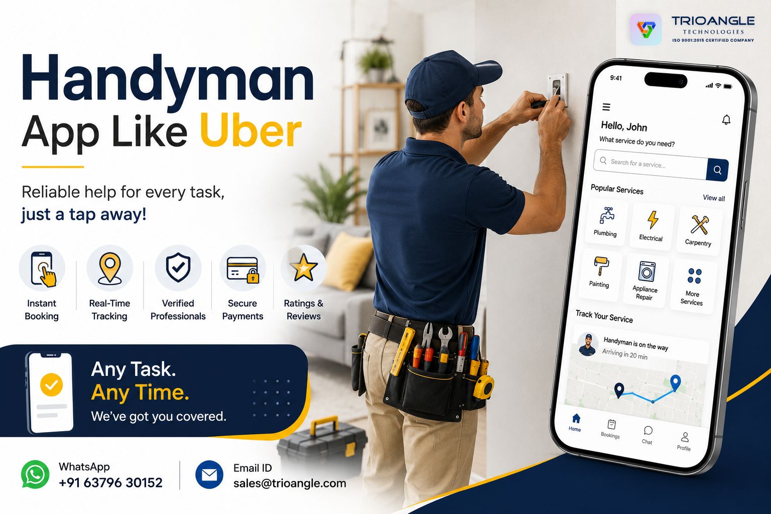 How to Build a Handyman App Like Uber in 2026