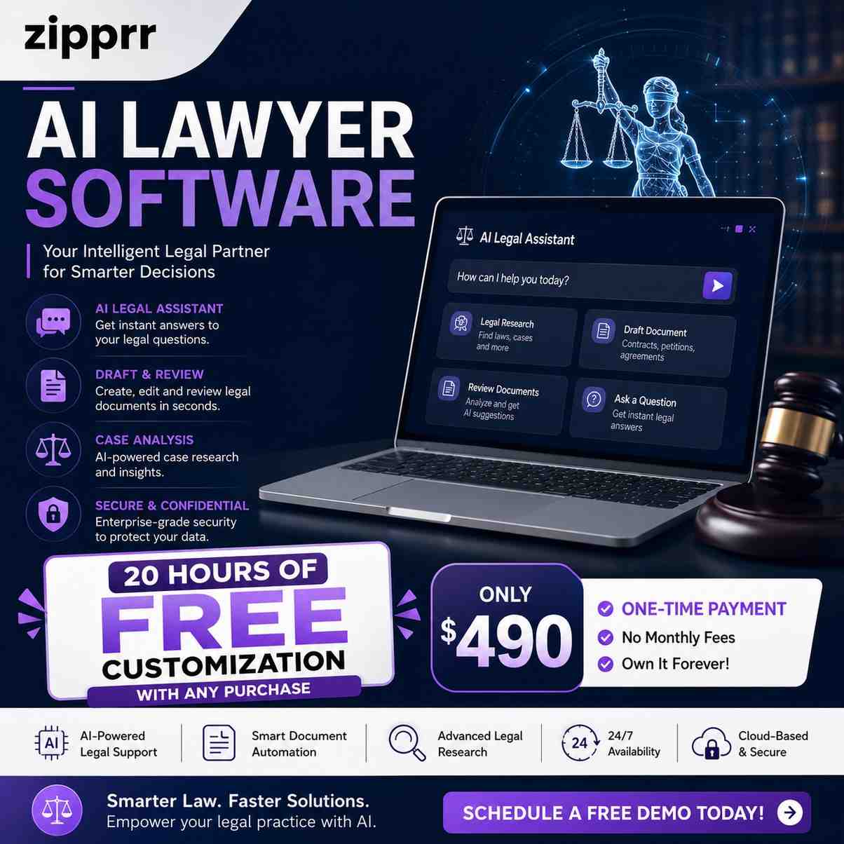 Zipprr AI Lawyer Software – $490