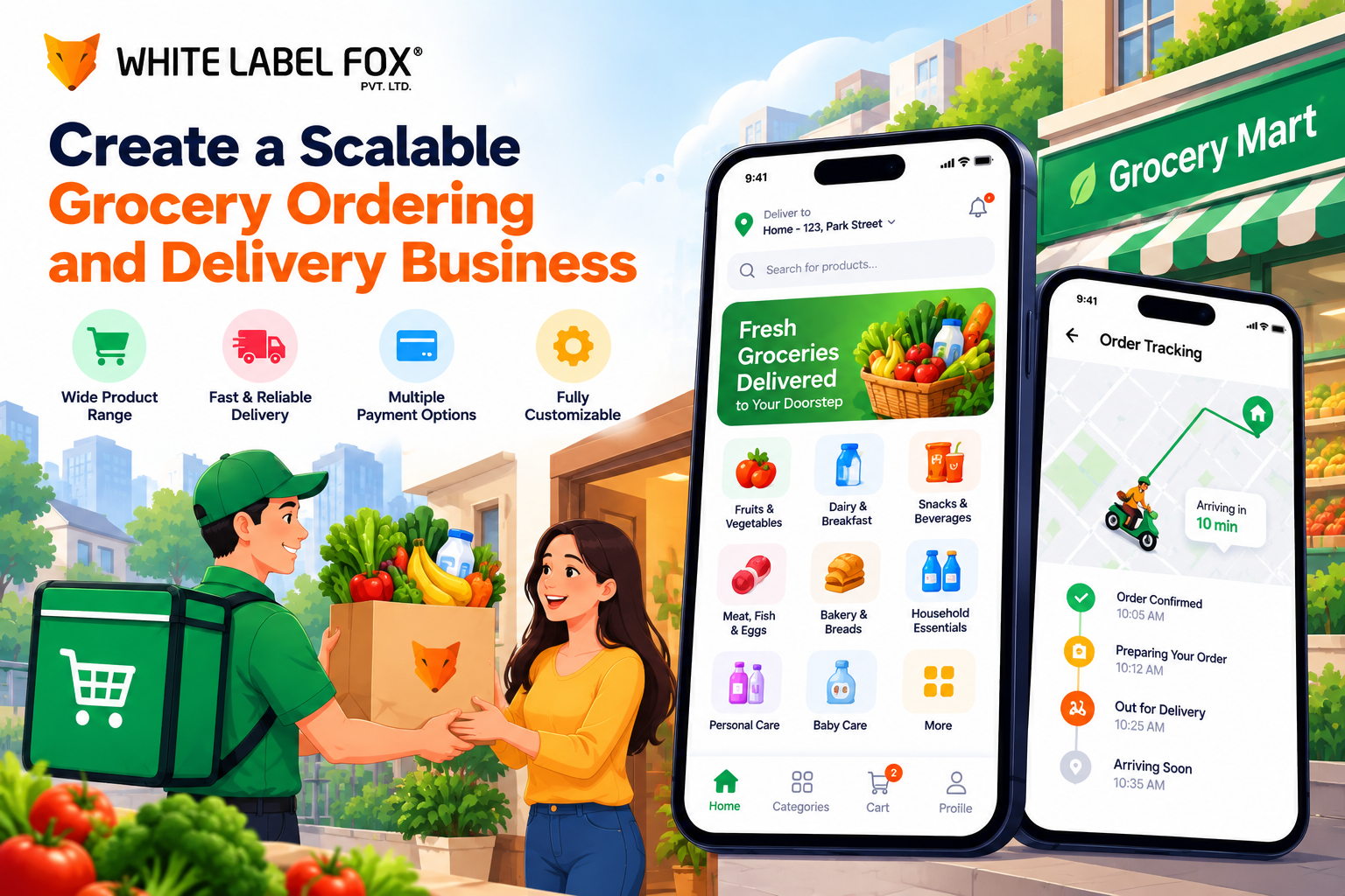 Create a Scalable Grocery Ordering and Delivery Business